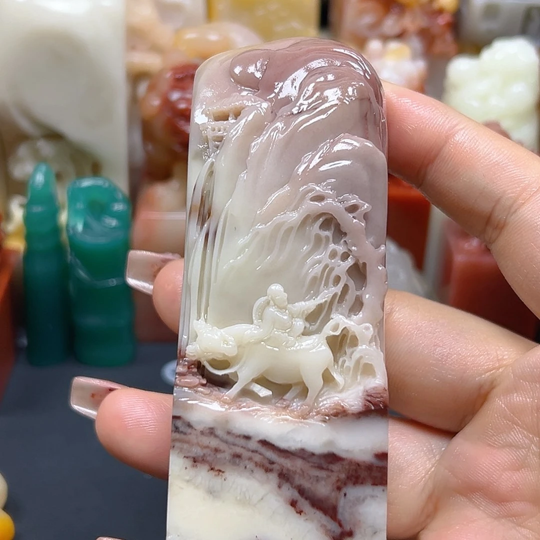 寿山石梦**9印章雕刻工艺