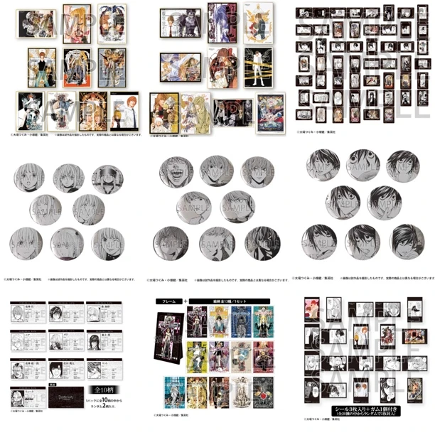 死亡笔记 原画展色纸/个人池/扑克牌/贴纸/透卡/明信片（默认代拆）