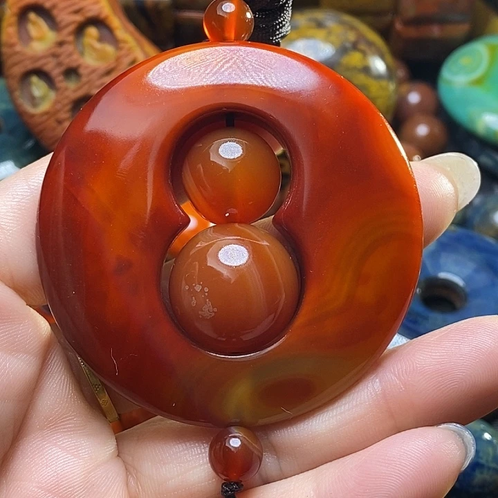 天***王玛瑙/玉髓未镶嵌颈饰