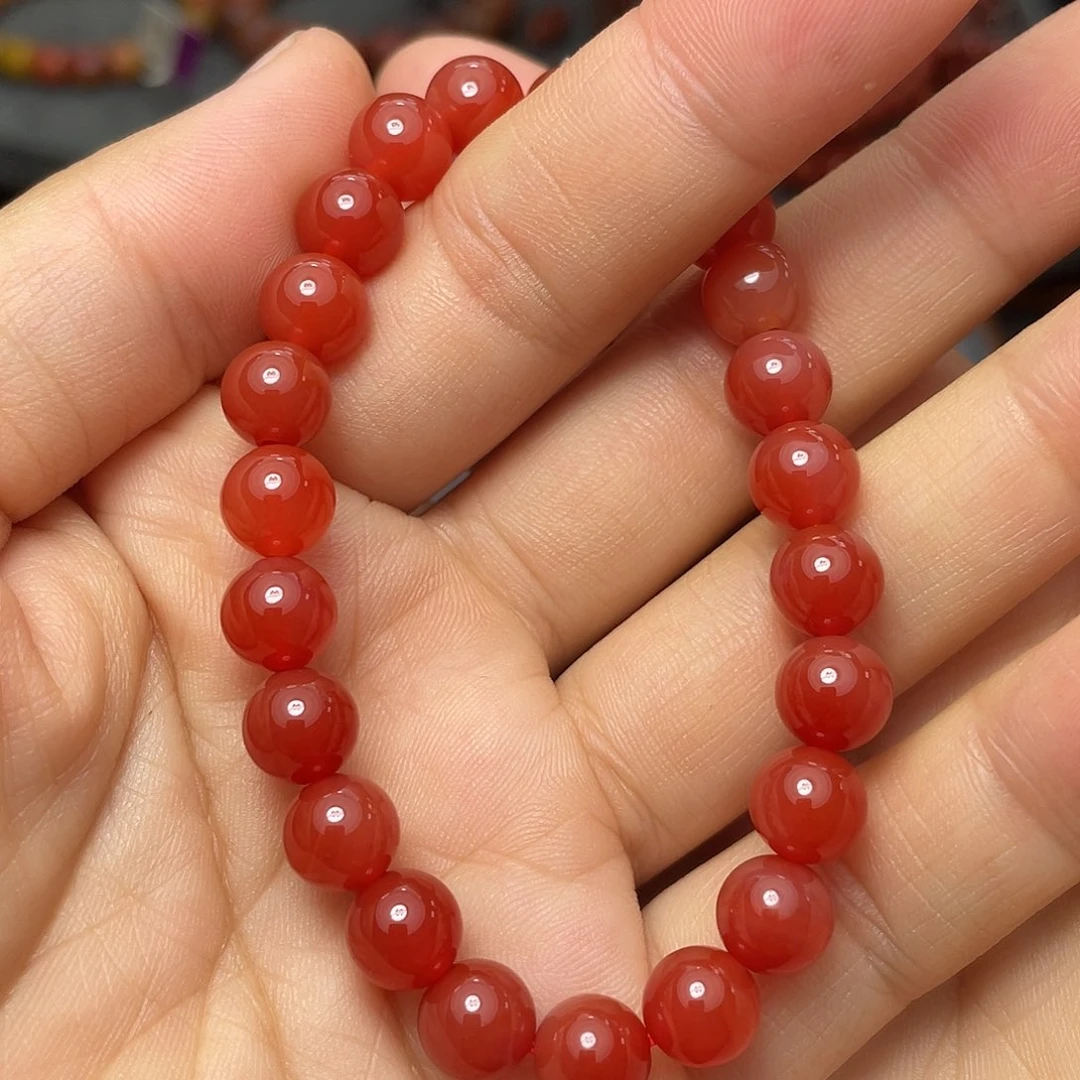 南红玛瑙手串8多样性发1未镶嵌