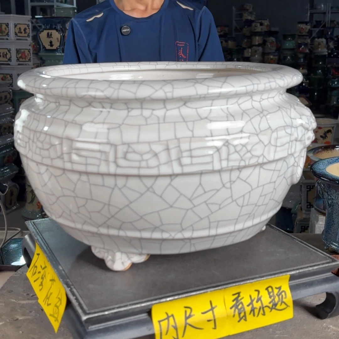 一风堂石湾花盆 内26*18微瑕