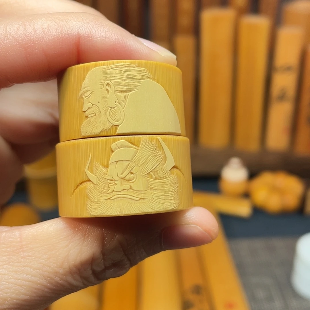 竹手工雕刻留青扳指