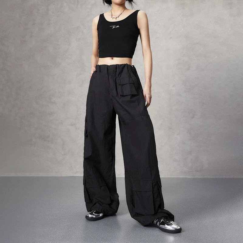 无品牌时尚百搭经典薄款直筒高腰裤子链接A