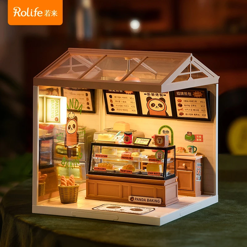 【解先森专属】若来超级世界面包店情侣送礼物亲子拼装玩具