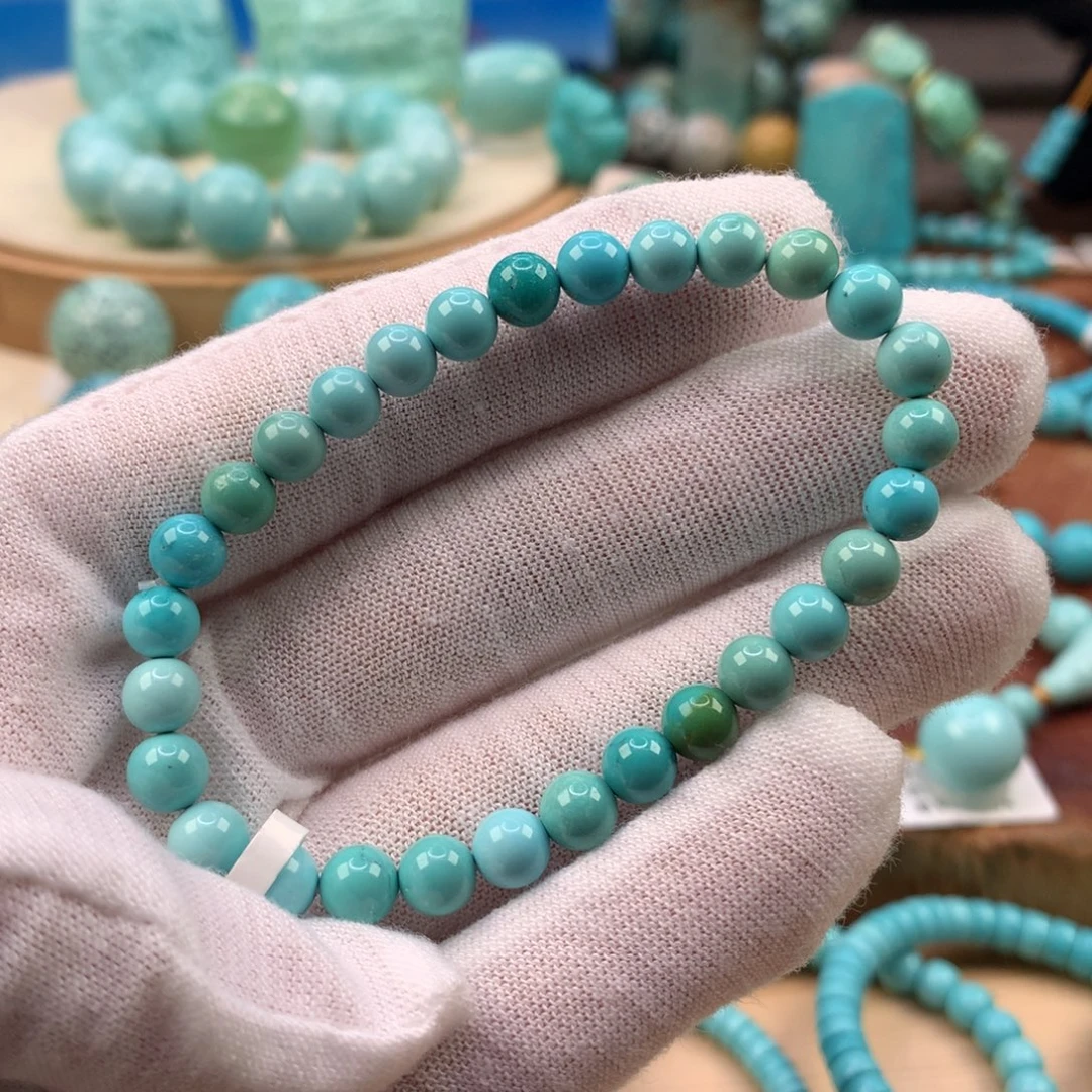 绿松石未镶嵌珠宝奇石5.9mm