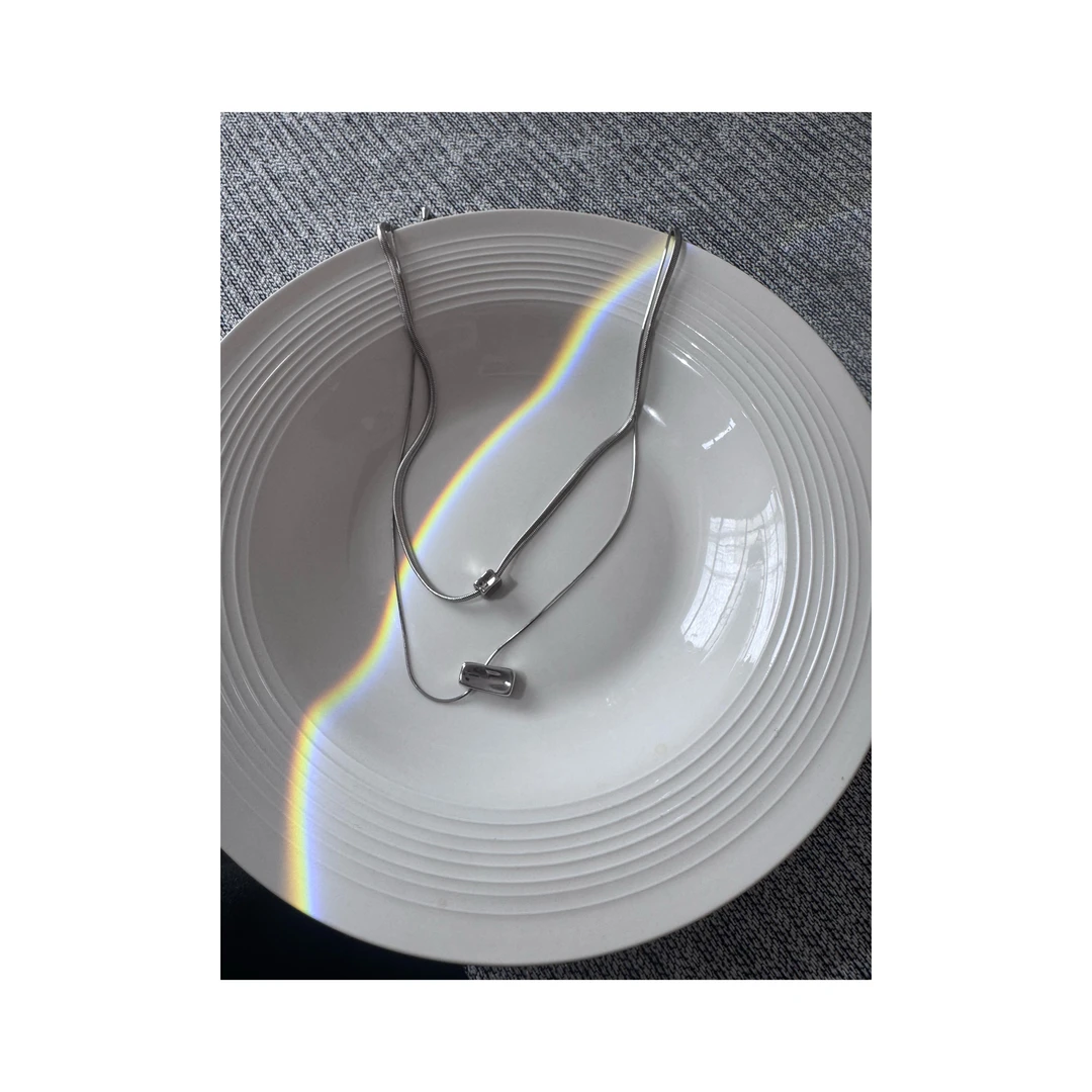 钛钢项链 新款｜双层锁骨项链