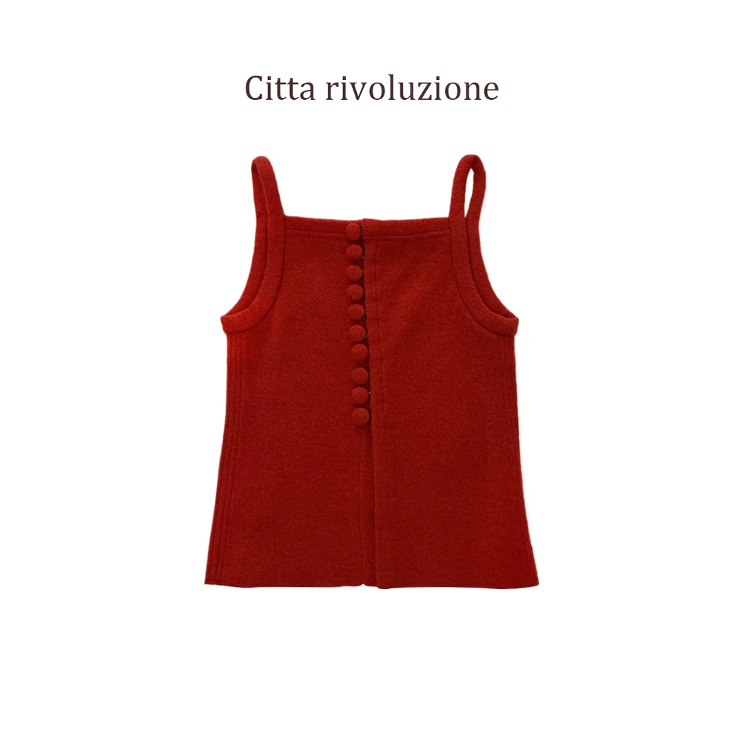 小众设计师调性双面穿假日系列吊带背心329