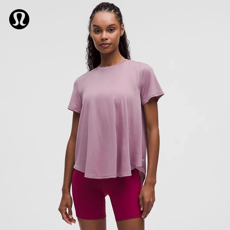 Lightweight女士训练轻盈版后侧开叉下摆T恤丨lululemon丨LW3IK5S
