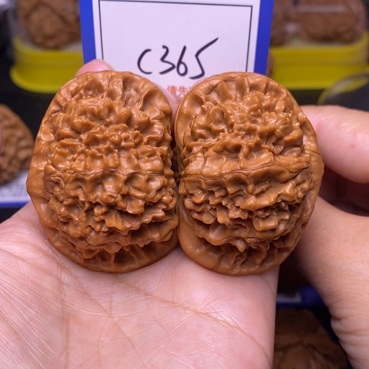 文玩核桃把件50全品官帽c365