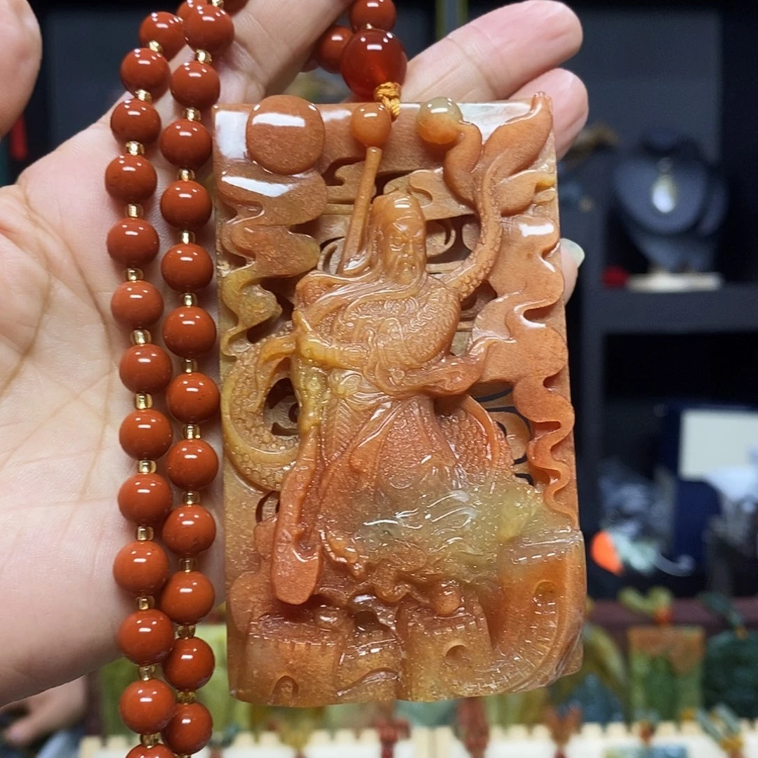 岫玉未镶嵌挂件吊坠