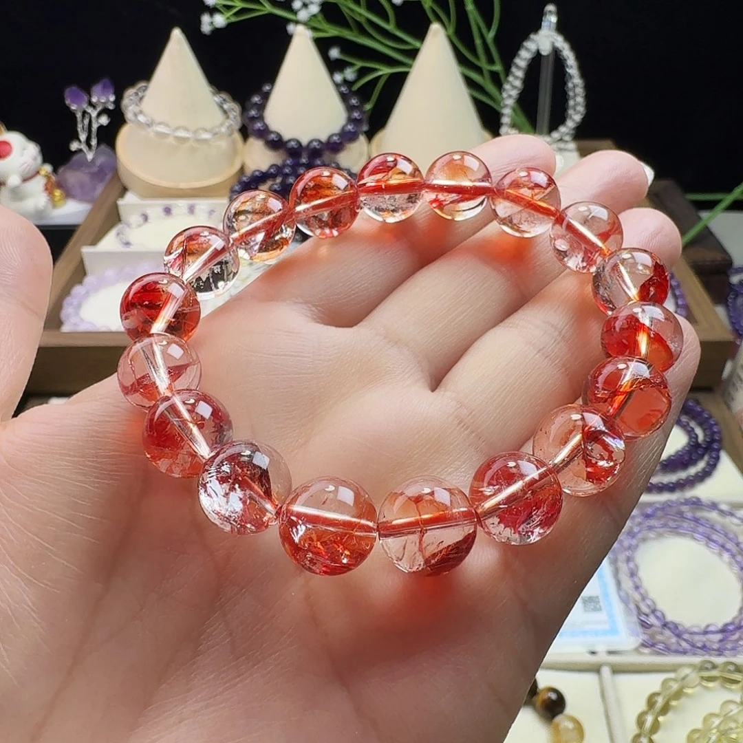 水晶手链未镶嵌锦鲤jiao花