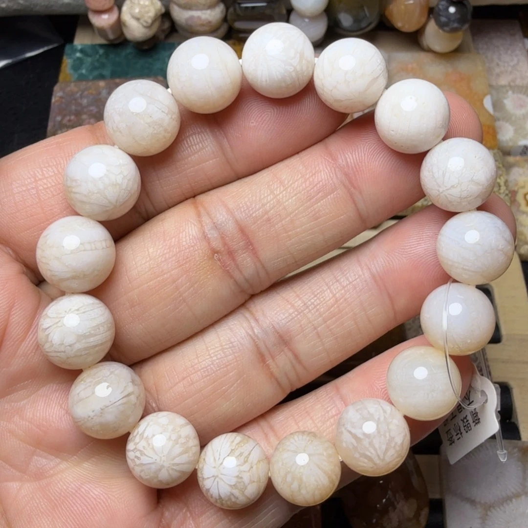 硅化玉未镶嵌纯天然色有机玉石保真色货头12mm