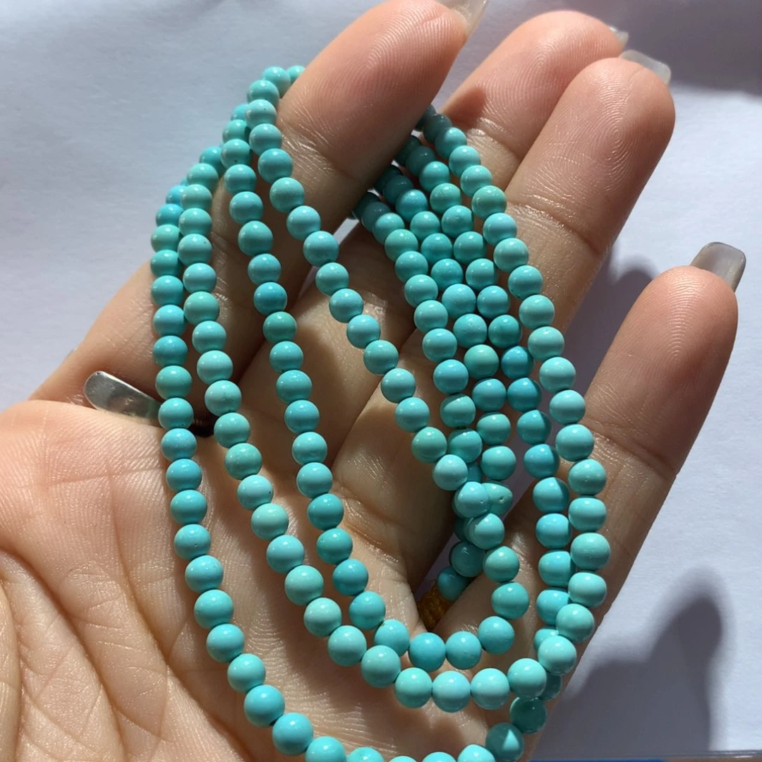 未镶嵌绿松石长链