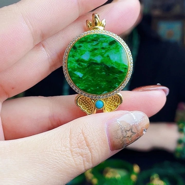 翡翠银S925镶嵌颈饰多样性