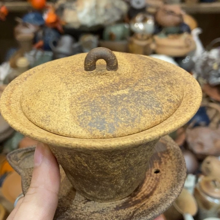 柴烧老岩泥高端茶器