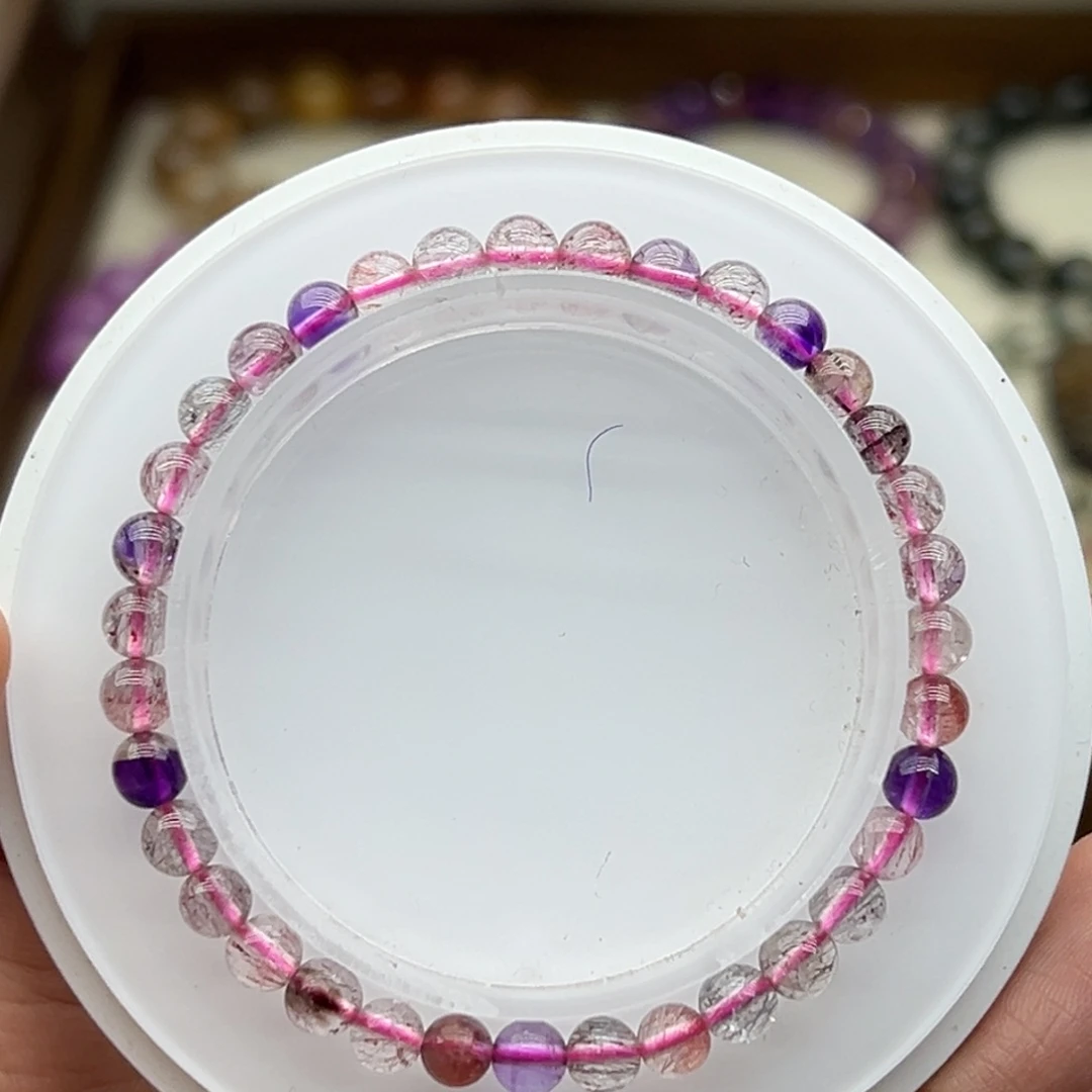 ****⁹水晶手链未镶嵌5.3咪超七