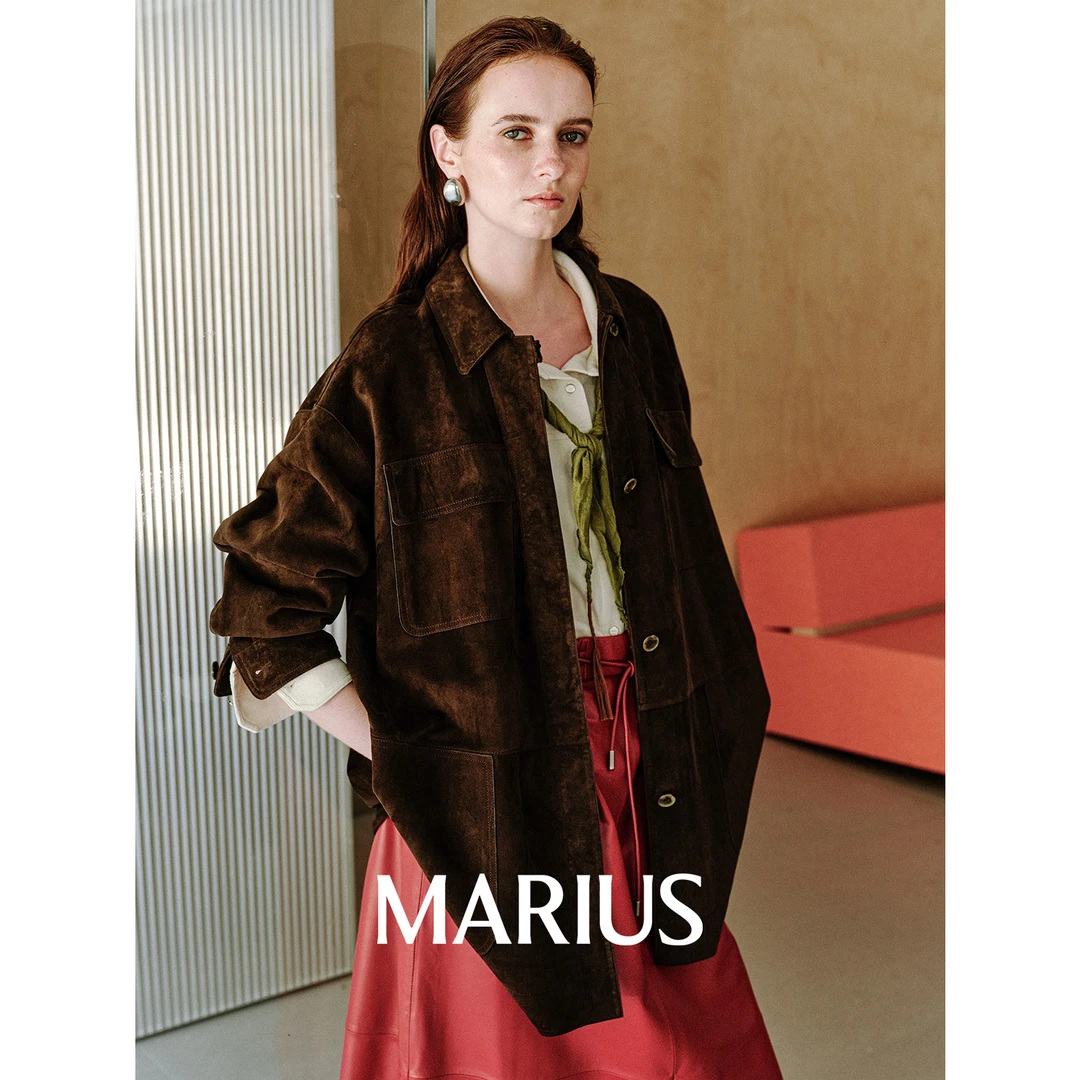 MARIUS | "森呼吸皮衣"埃塞俄比亚进口摩登复古猎装皮夹克