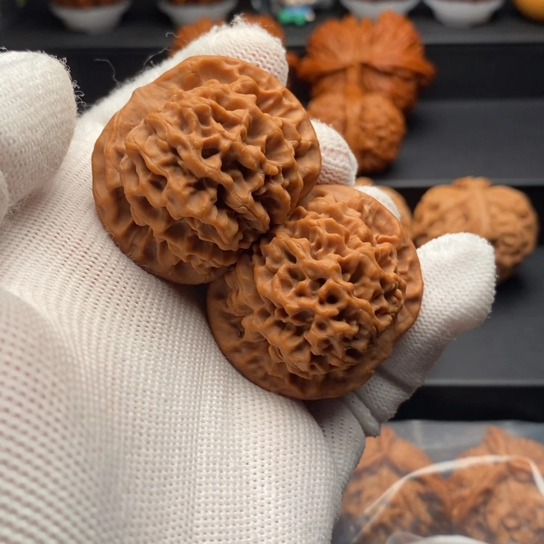 把件文玩核桃42尺全品秦闷