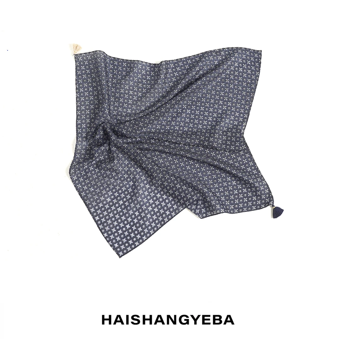 【海上叶爸】新款2025百搭羊毛纯手工丝巾