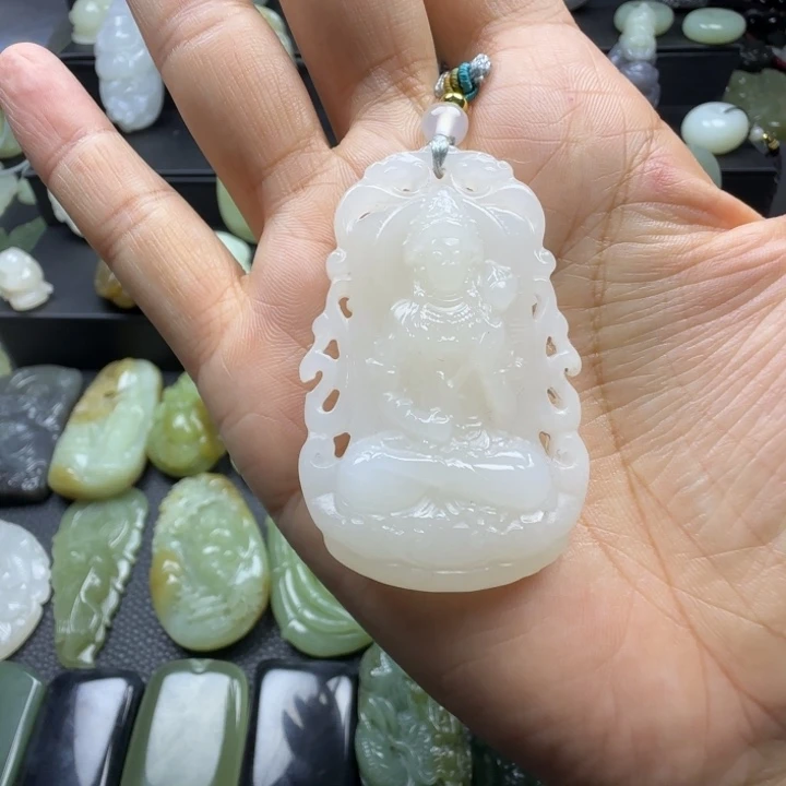 和田玉未镶嵌挂件