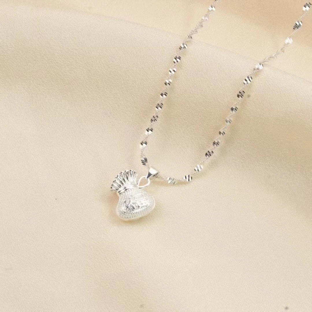 铜合金合成锆石项链 原创设计小众时尚手工女士项链锁骨链-7040