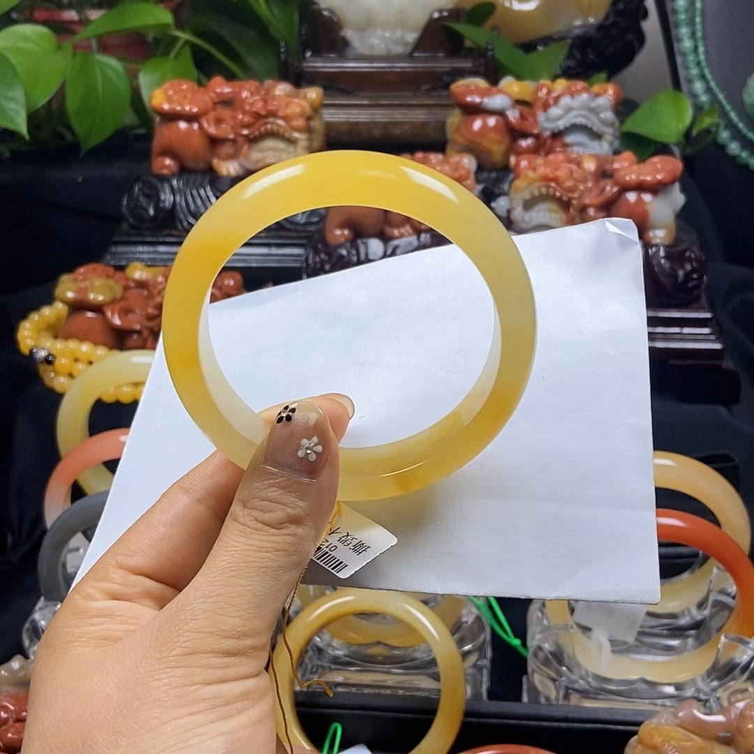 石英质玉（黄龙玉）未镶嵌手镯善*米儿