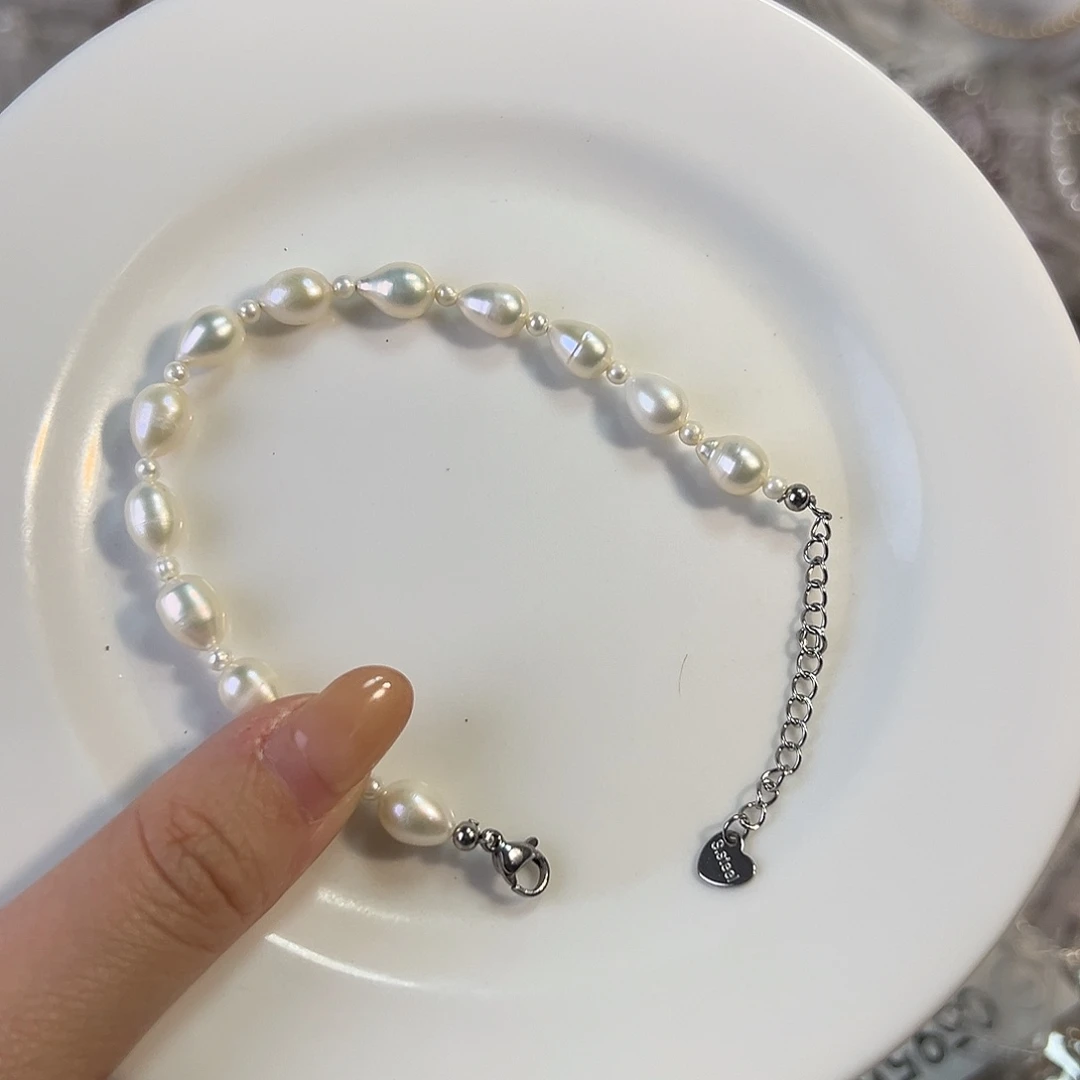 天然淡水珍珠淡水珍珠钛钢