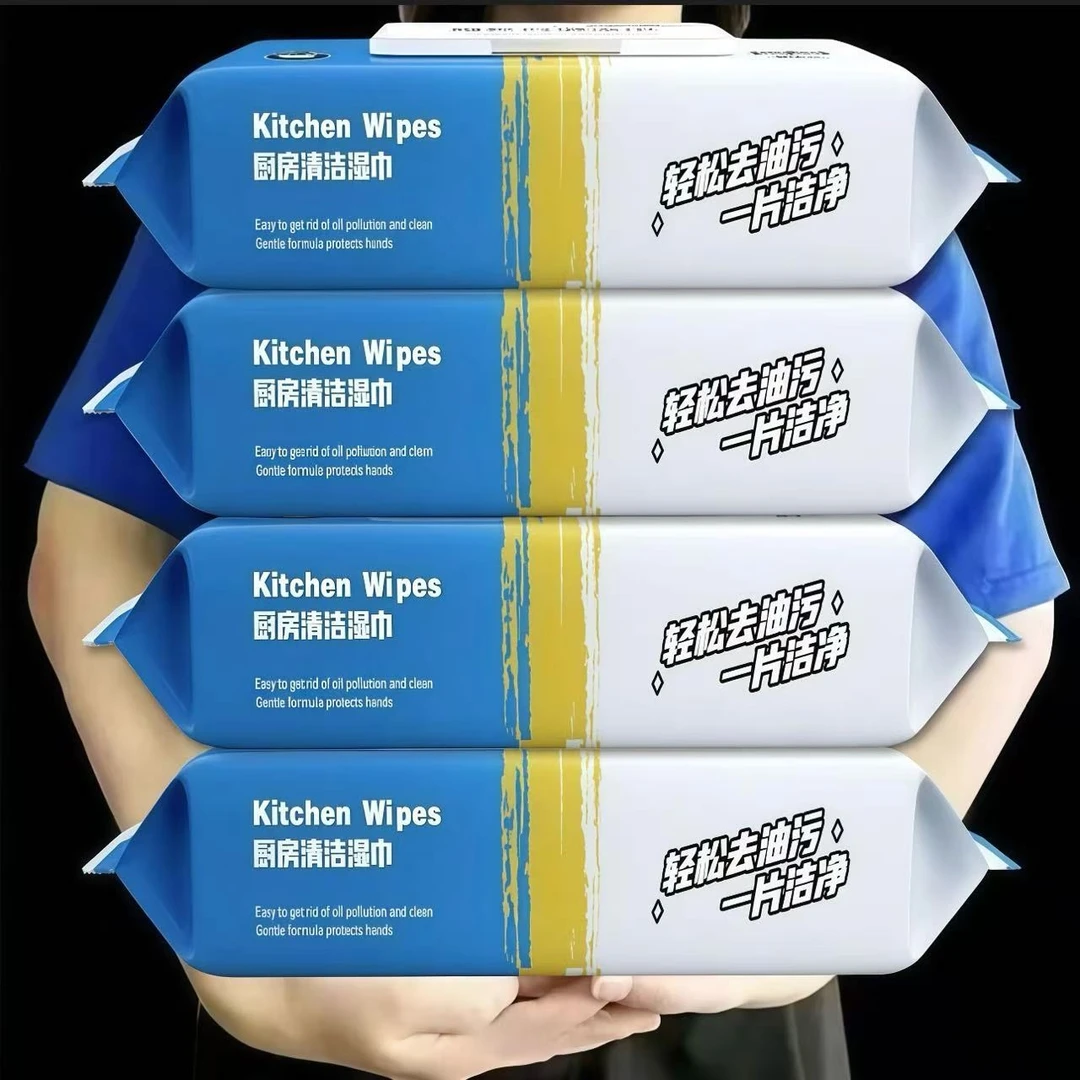 【巨无霸】加大去油厨房重油污清洁湿巾加厚去油污杀菌湿巾