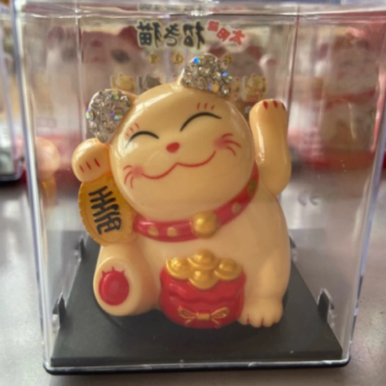 汽车电视柜桌面装饰白钻小猫