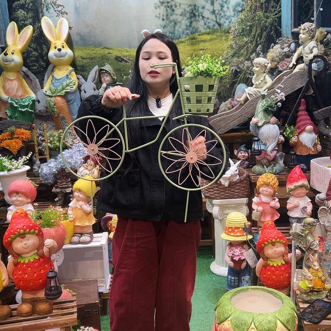 花园摆件红红火火