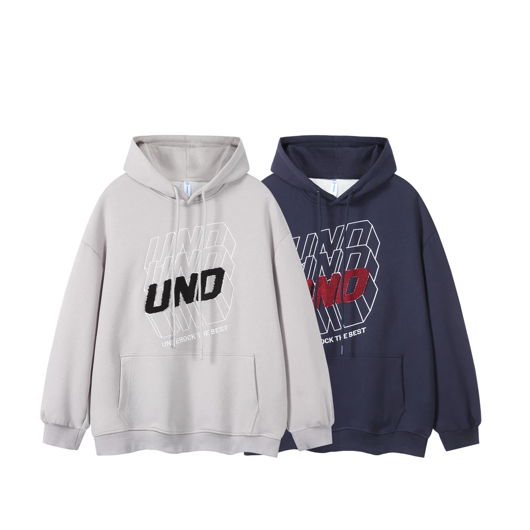 BINFU新款男女同款字母连帽卫衣