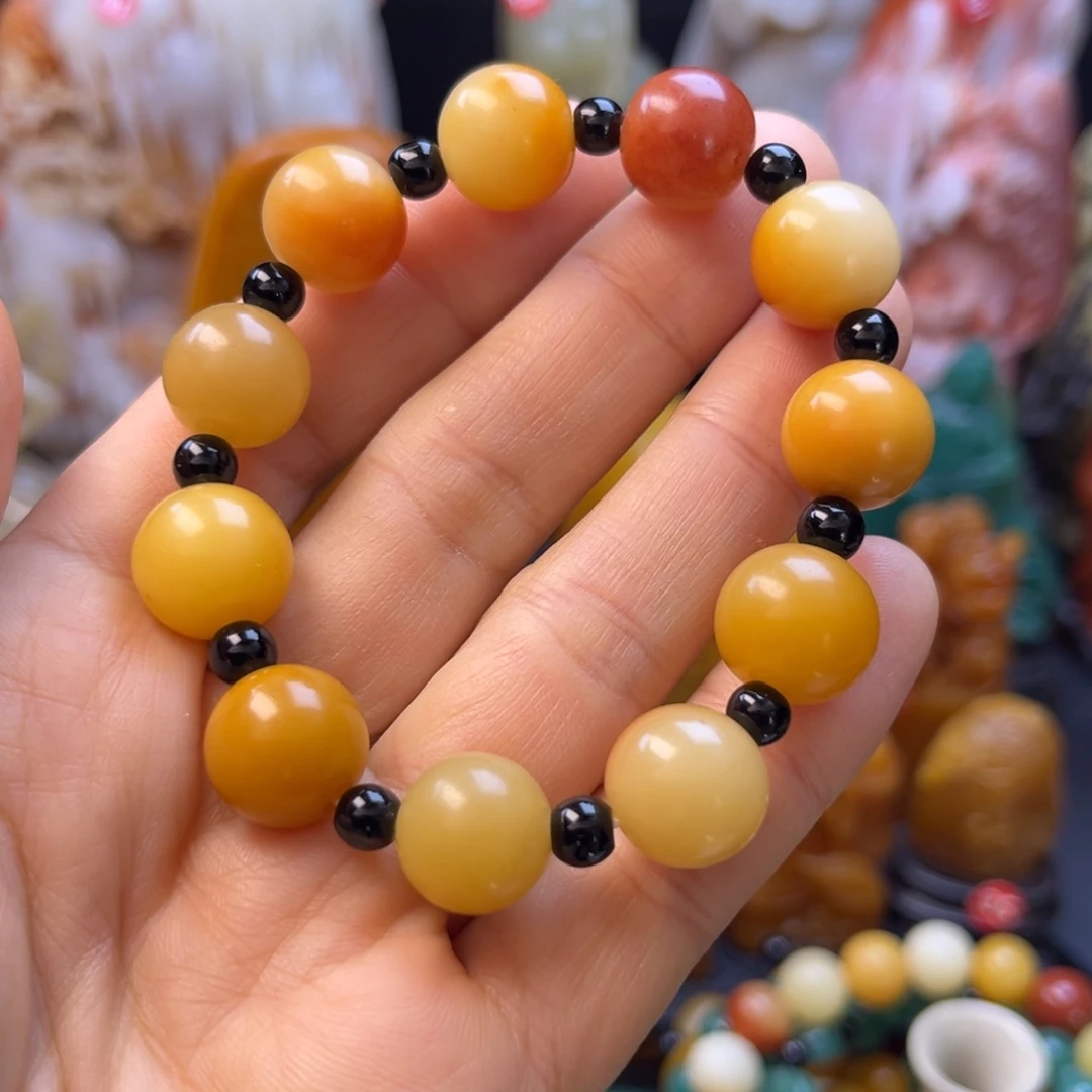 寿山石芙蓉石手链