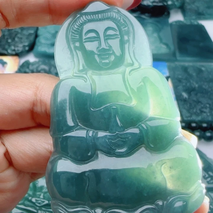 翡翠未镶嵌颈饰多样性发货天然A货翡翠