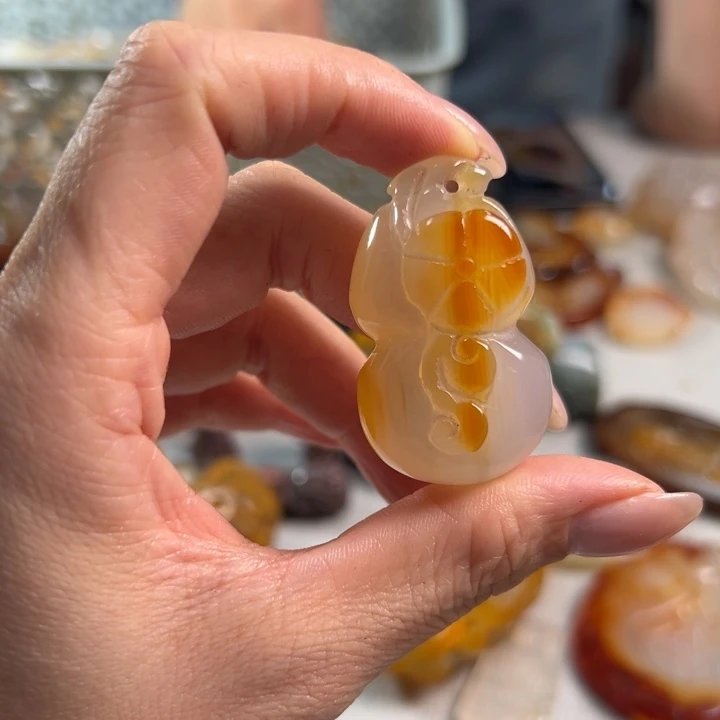 玛瑙/玉髓吊坠(不含链)未镶嵌