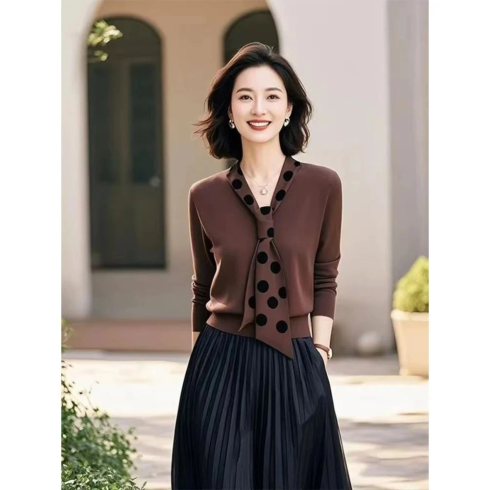 轻熟气质设计感咖色时尚套装裙2025年女装新款高级感秋款套装