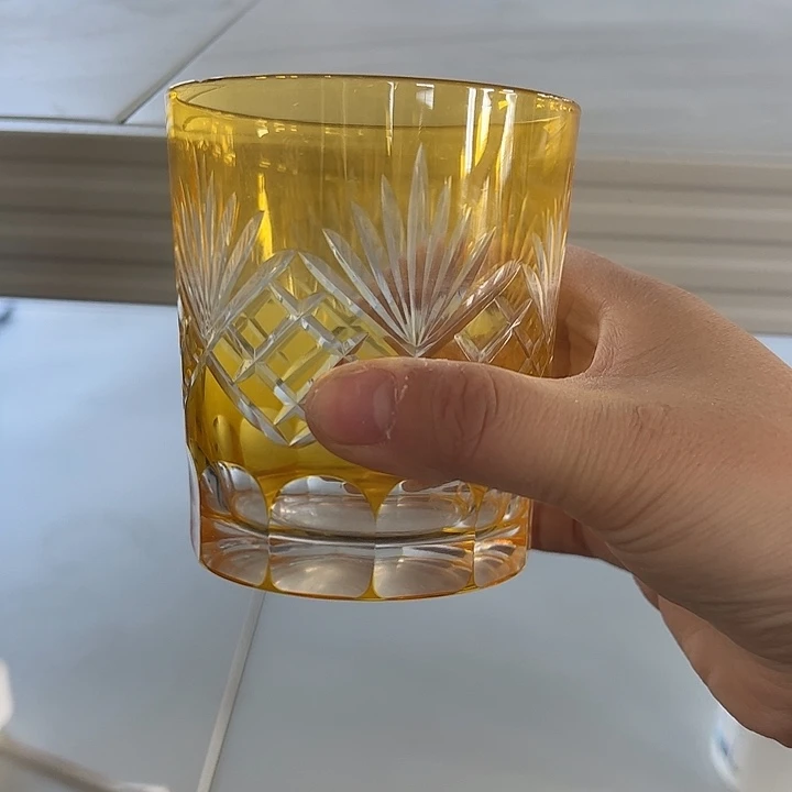 嚻***傢水晶玻璃平底款微瑕一个