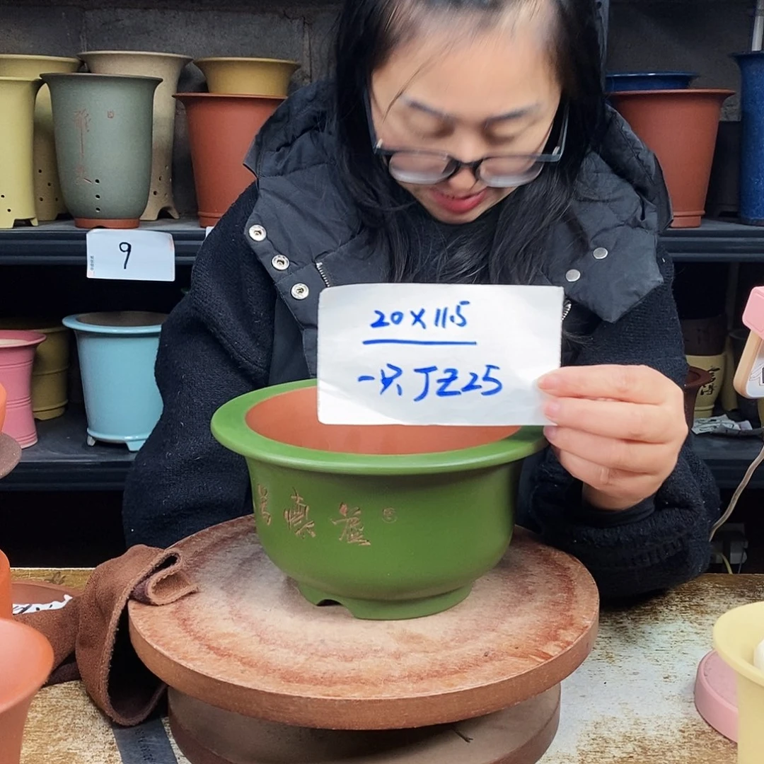 紫砂一只花盆货号JZ25