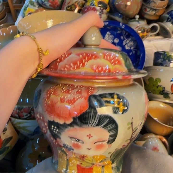 瓷片景德镇陶瓷手工手绘