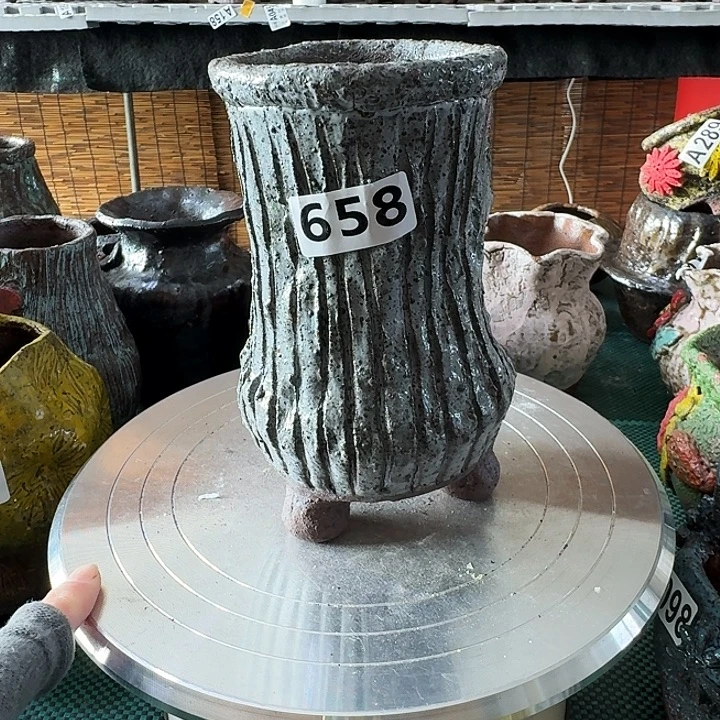 内口7高17粗陶手工