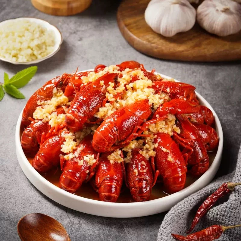 麻辣蒜蓉小龙虾700g*3盒 3-5钱  每盒22-28只 加热即食熟食