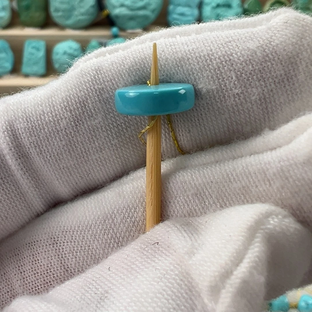 未镶嵌绿松石直切珠9.7x3.3mm
