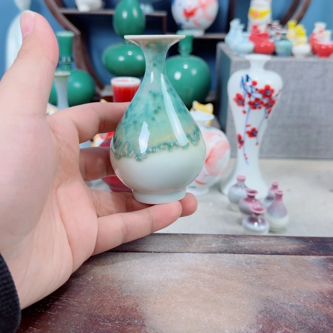 陶瓷手工小花器摆件