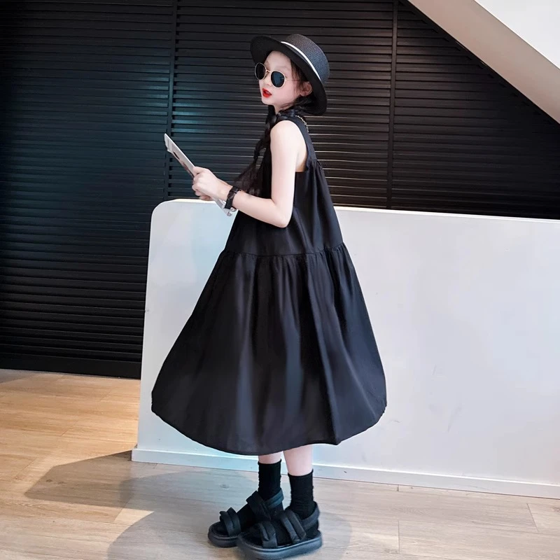 女童裙子夏高级感2025新款大童女孩夏装法式公主裙儿童夏季连衣裙