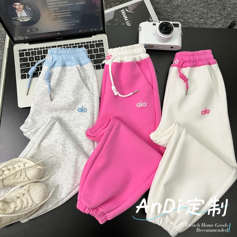 〖ANDI〗安迪订制中大童秋季新款女童时尚裤腰拼色休闲裤4768