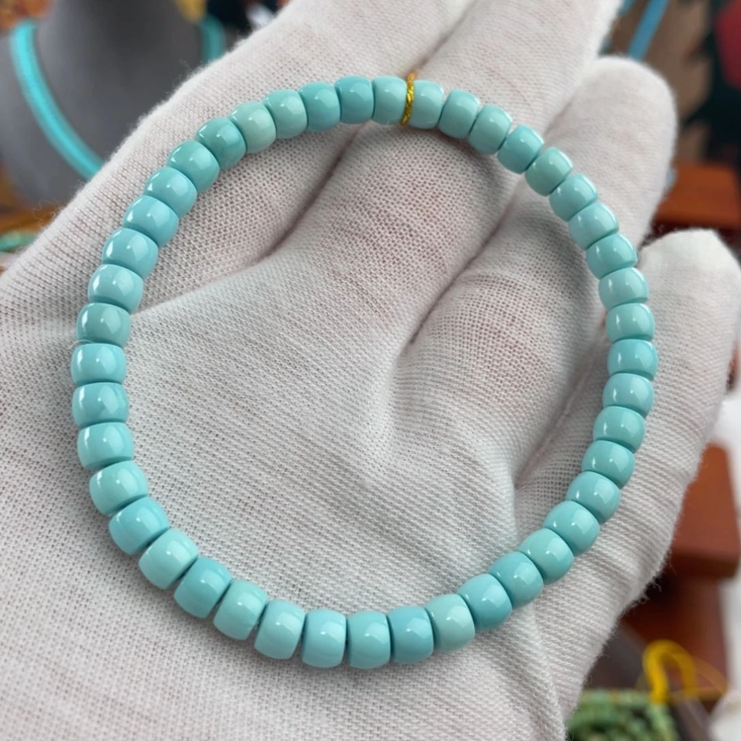 绿松石手链未镶嵌精品直切卡5.5