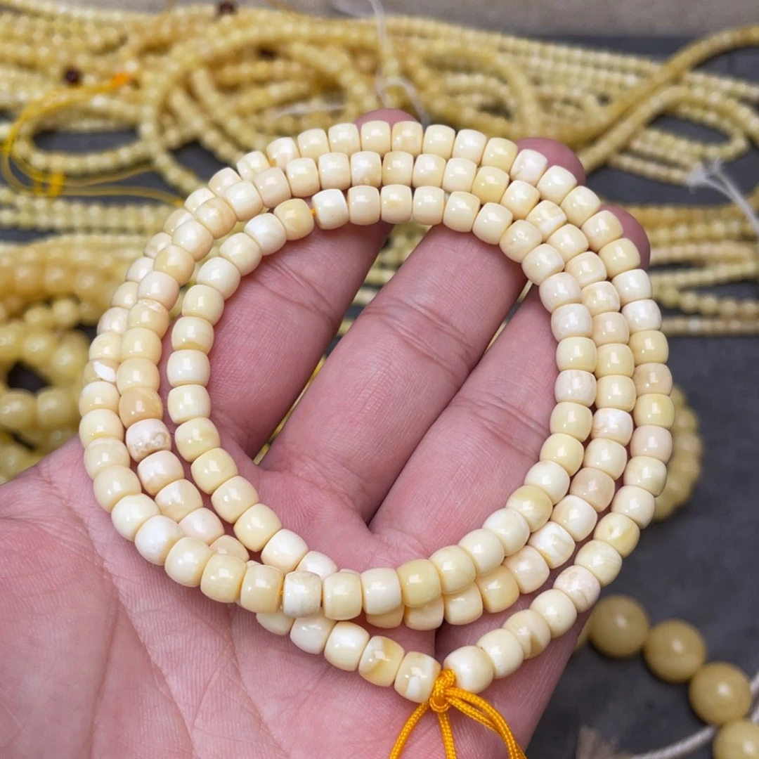 蜜蜡裸石未镶嵌蜜蜡佛珠6.2mm