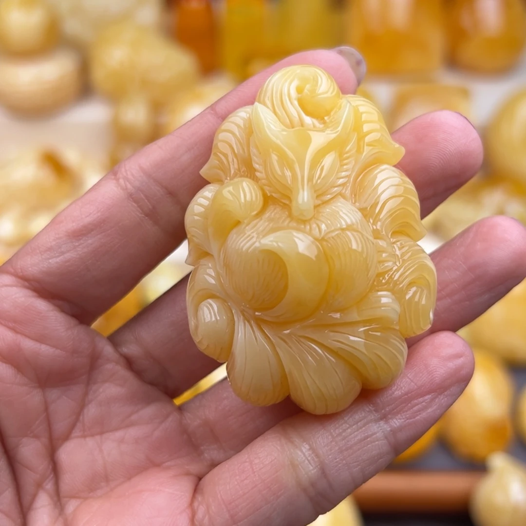 琥珀裸石未镶嵌纯天然琥珀蜜蜡无优化