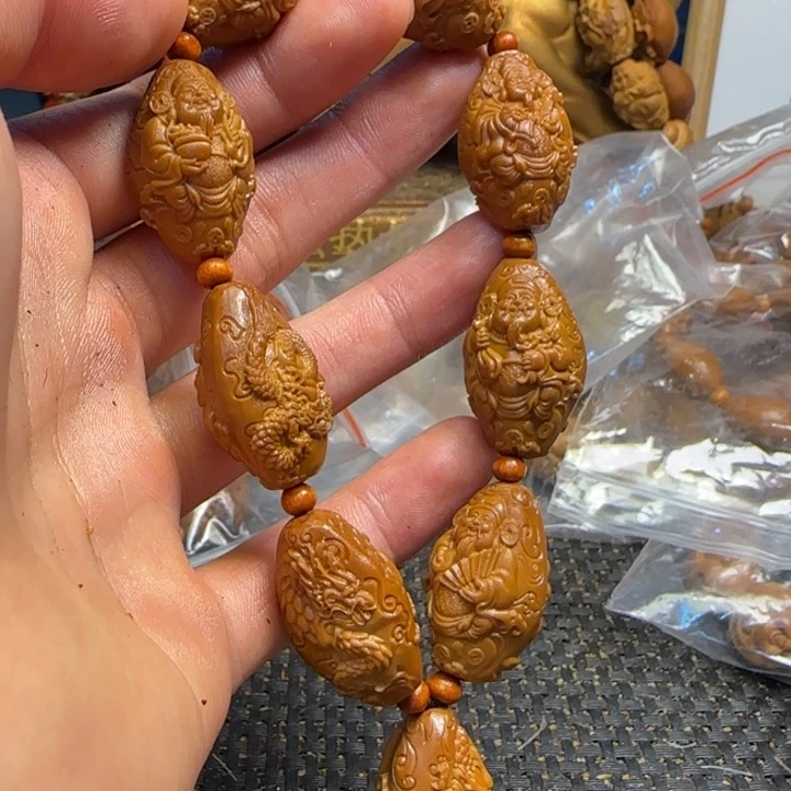 橄榄核手串/手链九龙财神