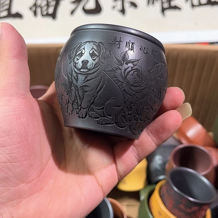 茶杯紫砂全手工紫砂主人杯