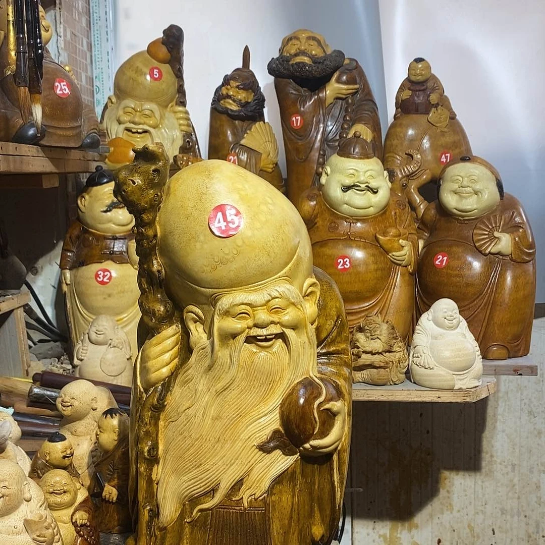 纯手工制作的竹雕